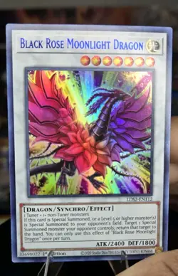 YuGiOh! Black Rose Moonlight Dragon LDS2-EN112 Ultra Rare (Blue) 1st Edition NM - Image 1