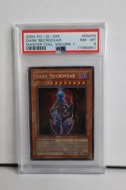 Yu-Gi-Oh! Dark Necrofear Master Coll. Volume 1 Secret Rare MC1-EN005 PSA 8 Mint - Image 1