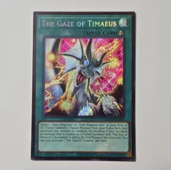 Yu-Gi-Oh TCG Gaze of Timaeus - MZMU-EN013 Secret Rare 1st ED MINT GEM - Image 1