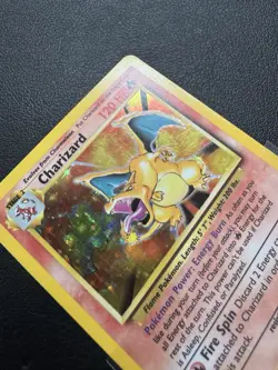 Charizard 4/102 Base Set Holo Rare Vintage 1999 Pokemon Card LP/MP - Image 3