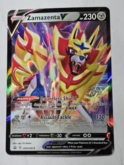 Pokemon TCG Zamazenta V SWSH019 SWSH: Sword & Shield Promo Cards Holo - Image 1