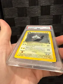 PSA 9 2000 Pokemon Team Rocket 1ST EDITION DARK MAGNETON 11/82 Holo Rare - Image 3