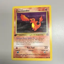 Pokemon Charmander Team Rocket 1st Edition Common Card 50/82 HP 40 1999 English - Image 1