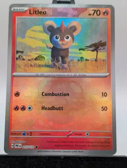 Pokemon TCG Litleo 015/131 (Master Ball Pattern) SV: Prismatic Evolutions NM - Image 1