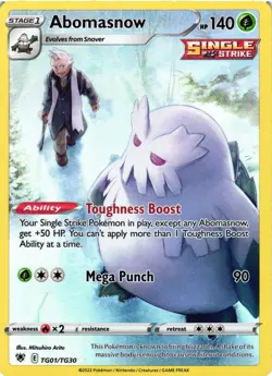 Pokemon TCG Abomasnow Holo Ultra Rare Astral Radiance TG01/TG30 VLP - Image 1