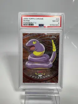 Lot Of 3 2000 Topps Chrome Pokemon T.V. #23 Ekans Nidorina Clefairy PSA - Image 1