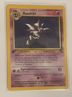 Pokemon TCG Haunter Fossil 21 Regular 1st Edition Rare - Image 2