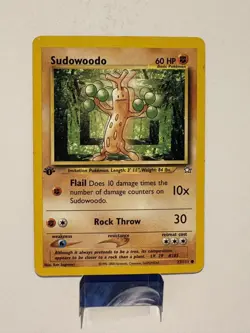 Pokemon Sudowoodo 77/111 - 1st Edition Neo Genesis 2000 - Common LP - Image 1