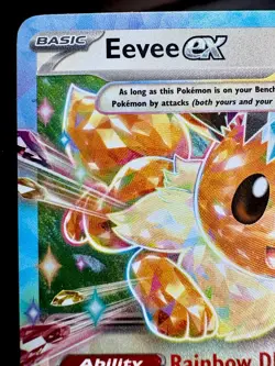 Pokemon TCG: 2025 Eevee ex 075/131-DOUBLE RARE HOLO-Prismatic Evolutions - Image 5