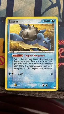 Pokemon Legend Maker 8/92 Lapras Pokemon Card Holo Rare MP - Image 1