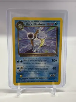 Dark Blastoise 20/82 Team Rocket Regular Black Star Rare WOTC Pokemon TCG MP - Image 1