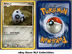 2007 Pokemon, D&P Mysterious Treasures, #71/123 Aron Lv. 15, Common (b) - Image 1
