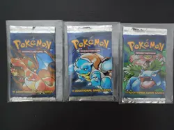 Pokemon Base Set Booster Pack Artset - Charizard, Blastoise & Venusaur (FRESH) - Image 2