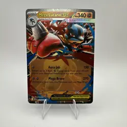 Mega Lucario ex 077/132 - Mega Evolutions - Pokemon - Double Rare - NEAR MINT - Image 1