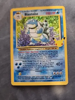 Pokemon Blastoise 2/102 Base Set Holo Rare 1999 Vintage Original - Image 1