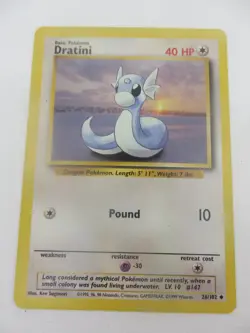 Dratini unlimited Base set Uncommon 26/102 - WOTC Pokemon LP - Image 1