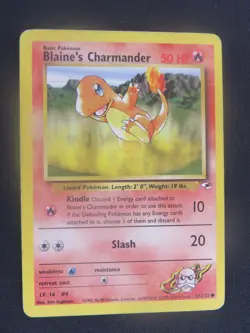 Blaine's Charmander 61/132 Common Gym Heroes Pokemon LP - Image 1