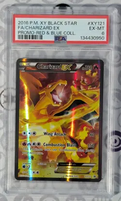 PSA 6 Charizard EX - XY121 - Black Star Promo - Pokemon TCG - Image 1