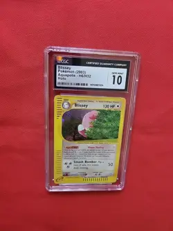 GEM MINT Pokemon: Blissey Holo #H6/H32 Aquapolis 2003 E-reader - CGC 10 SWIRL! - Image 4