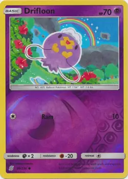 Pokemon - Drifloon - 80/236 - Reverse Holo - Unified Minds - NM/M - Image 1