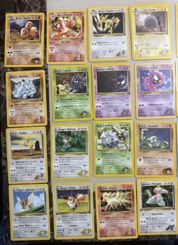 Pokemon Gym Challenge Heroes Lot w/ 1st Edition Eevee Clefairy Golbat Porygon + - Image 3