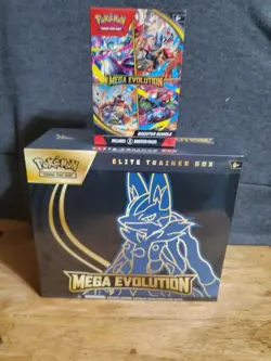 Pokemon Mega Evolution Booster Bundle & Mega Evolution [Mega Lucario] ETB - Image 1