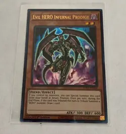 Yu-Gi-Oh! Legendary Duelists Season 3 Evil Hero Infernal Prodigy Ultra Yellow - Image 1