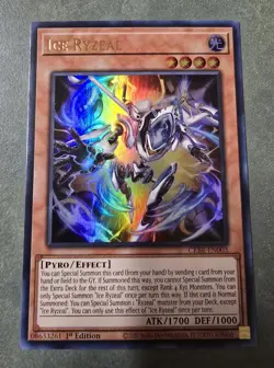 Yu-Gi-Oh! Ice Ryzeal - CRBR-EN003 - Ultra Rare - 1st Edition Near Mint 🔥 - Image 2
