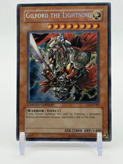 Yu-Gi-Oh! Gilford the Lightning Secret Rare Limited CT2-EN001 LP - Image 1