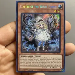 YUGIOH! Elzette of the White Forest INFO-EN014 Secret Rare 1st Edition NM - Image 1