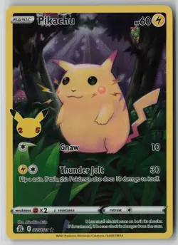 Pikachu 005/025 Rare Holo Celebrations Pokemon Near Mint Card (NM) 3 - Image 1