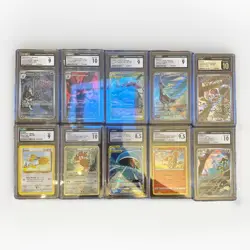 Pokemon CGC Graded Lot of 10 Slabs Cards Pristine, Tag Team, Base Set - Image 1