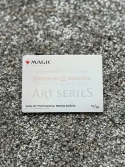 Tasha, the Witch Queen Art Card (41/81) Gold-Stamped Signature Series MTG - Image 2