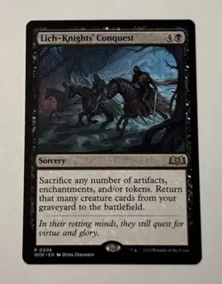 MTG Lich Knights’ Conquest - Wilds of Eldraine NM - Image 1