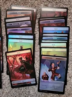 Magic Gathering Avatar The Last Airbender 40 FOIL Double Sided Tokens Lot MTG - Image 2