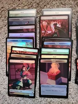 Magic Gathering Avatar The Last Airbender 40 FOIL Double Sided Tokens Lot MTG - Image 3