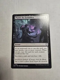 Plumb the Forbidden Commander: Bloomburrow Regular - Image 1