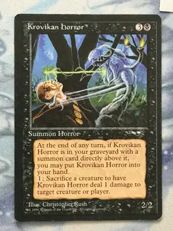 Krovikan Horror - Alliances - Magic the Gathering - MTG - Light Play - Image 1