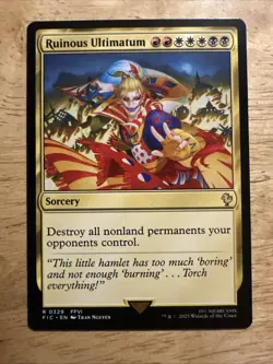 MTG Ruinous Ultimatum Normal NM Commander: FINAL FANTASY Magic 329 - Image 1