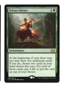 Sylvan Library [Commander Collection Green] Magic MTG Mint Condition - Image 1
