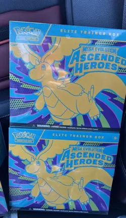 x2 POKEMON MEGA EVOLUTION ASCENDED HEROES ETB ELITE TRAINER BOX x2 ETB - Image 1