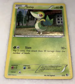 Pokemon Snivy 1/12 Holo Rare 2011 Mcdonald's Promo TCG - Image 2
