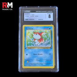 Goldeen 1st Edition Pokemon WOTC Jungle 1999 53/64 CGC Graded 8 - Image 1