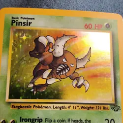1999 Vintage Pokemon TCG Pinsir 9/64 Jungle Holographic - Image 2