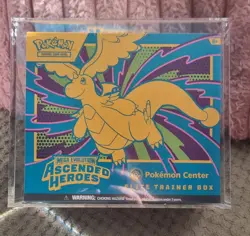 Ascended Heroes Pokemon Center ETB Sealed Box + Acrylic display case - Image 1