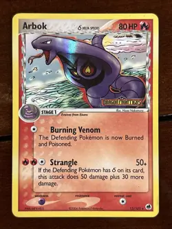 Pokemon Dragon Frontiers Arbok Stamped 13/101 Reverse Holo Rare LP - Image 1