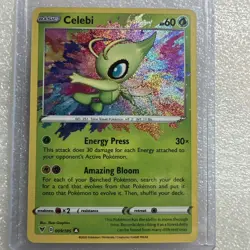 Celebi 9/185 Pokemon TCG Sword & Shield Vivid Voltage Amazing Rare NM - Image 1