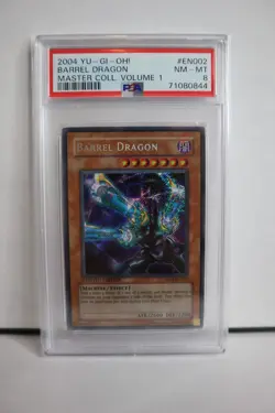 PSA 8 -2004 YU-GI-OH! MASTER COLLECTION VOLUME 1BARREL DRAGON EN002 👀 🔥👀 - Image 1