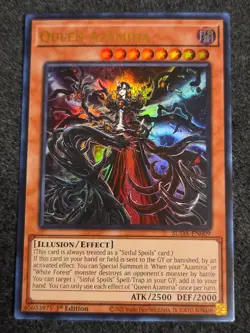 Yugioh! Queen Azamina - SUDA-EN009 - Ultra Rare - 1st Edition Near Mint, English - Image 1