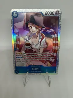 One Piece CCG Nami OP11-054 SR Parallel a Fist of Divine Speed English Edition - Image 1